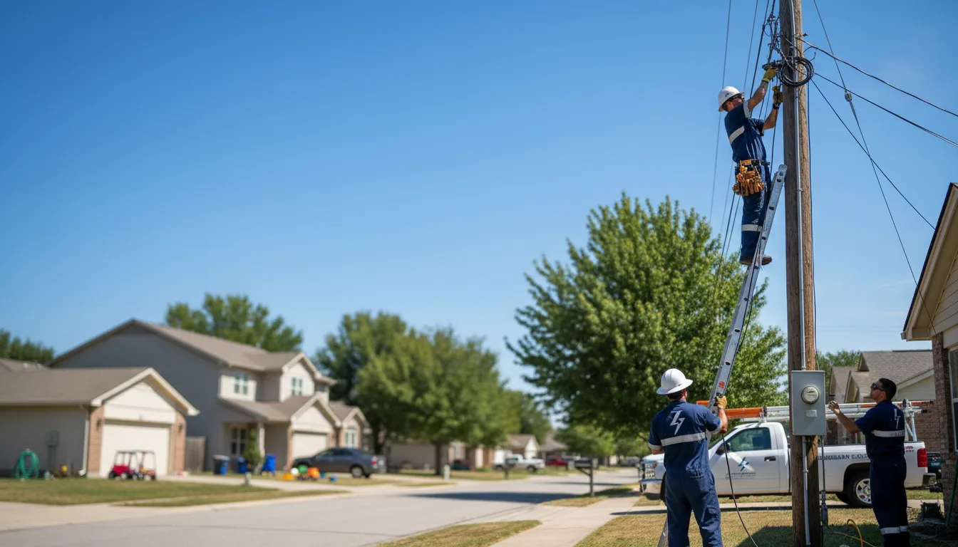 Residential electrician providing installation services in Syracuse, KS